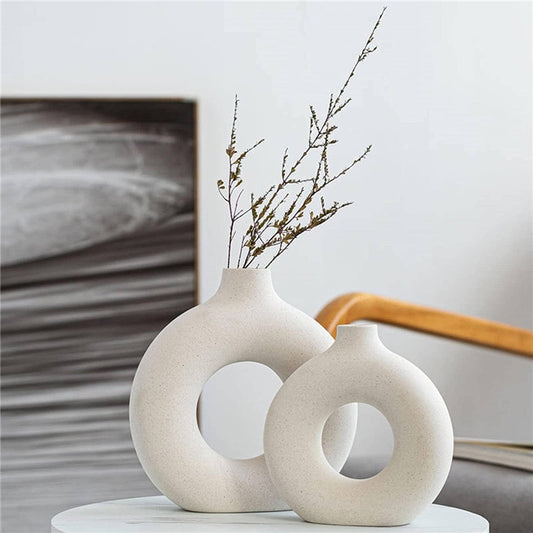 #title##Circular Hollow Ceramic Vase | In Home