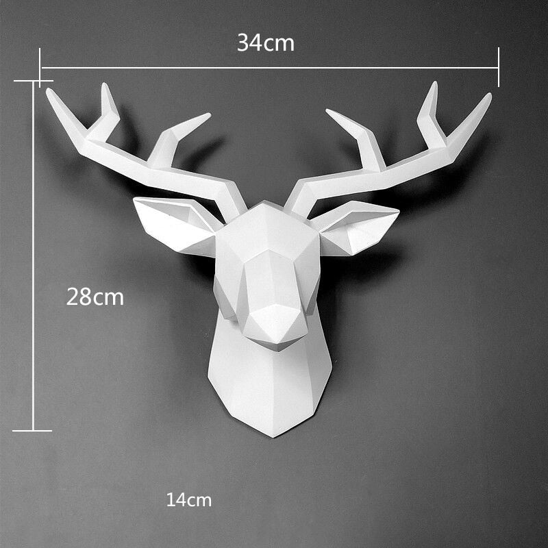 #title##3D Deer Head Statue | In Home