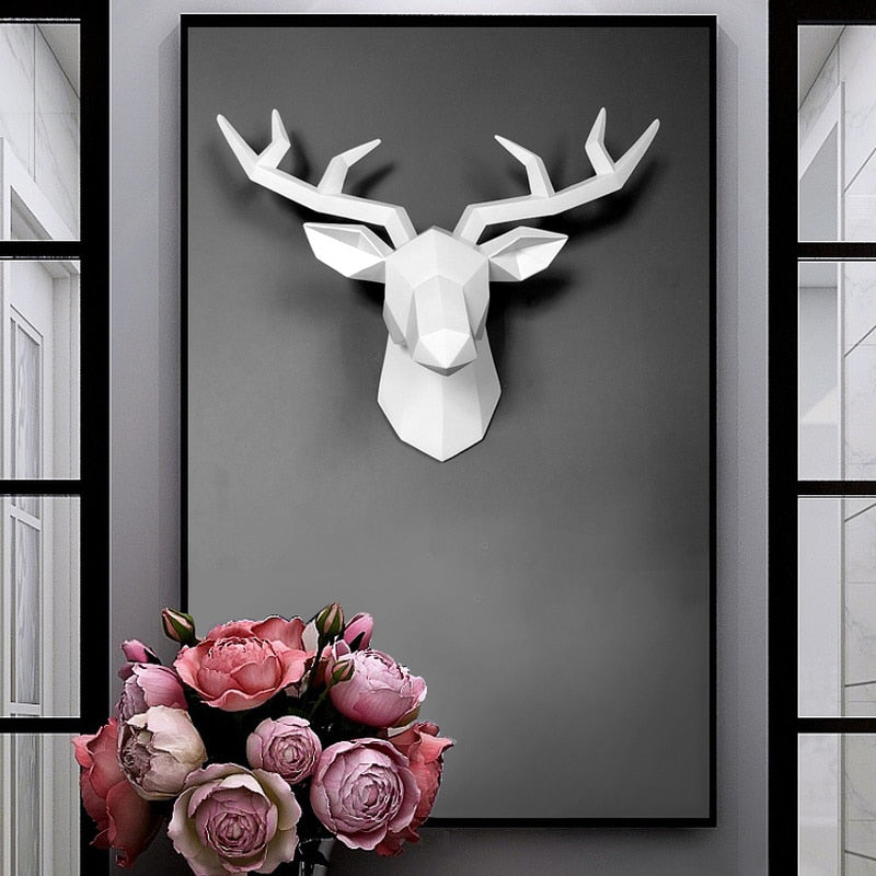 #title##3D Deer Head Statue | In Home